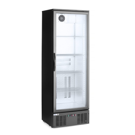 Echipamente Profesionale Bucatarie - Vitrina frigorifica de prezentare interval temp. 2/10 C, 195 W, corp inox, ARKTIC by Hendi, 600x530x(H)1820 mm 300 Litri, Clasa energetica E