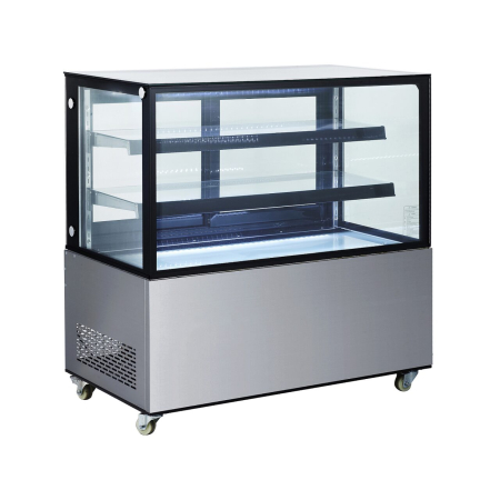 Echipamente frigorifice - Vitrina frigorifica de prezentare interval temp. 2/6?C, corp inox, 410 litri, 490 W ARKTIC by Hendi, 1215x675x(H)1210 mm, Clasa energetica C