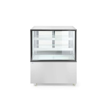 Vitrina frigorifica de prezentare interval temp. 2/6?C, corp inox, 410 litri, 490 W ARKTIC by Hendi, 1215x675x(H)1210 mm, Clasa energetica C [4]