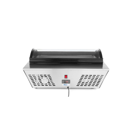 Vitrina frigorifica de prezentare salate, 67 lt, interval temp. 0-12 gr C, 105 W, corp inox, ARKTIC by Hendi, 767x612x(H)328 mm, Clasa energetica C [4]
