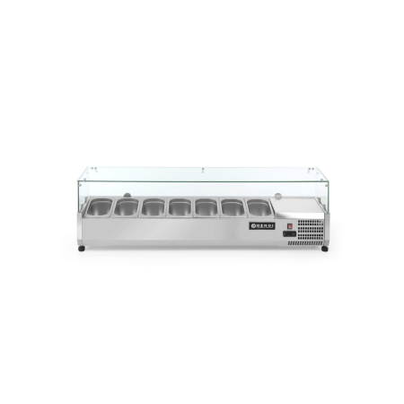 Echipamente frigorifice - Vitrina frigorifica tip display, capacitate 5 x GN 1/4, ARKTIC by Hendi, corp inox, interval temperatura +2/+8 gr C,1200x335x(H)430