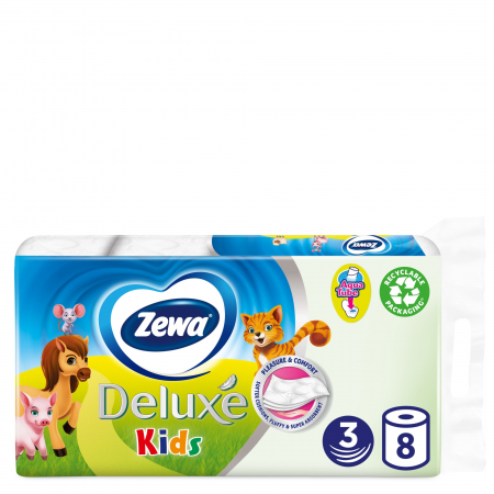 Consumabile hartie - Zewa hartie igienica 8role 3straturi kids
