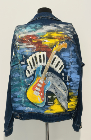 Geci pictate manual - Geacă bărbătească L