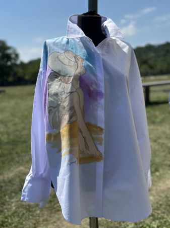 Cămăși și Bluze pictate manual - Cămașă mărime L