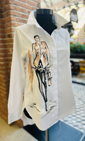 Cămăși și Bluze pictate manual - Cămașă mărime M