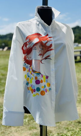 Cămăși și Bluze pictate manual - Cămașă mărime L/XL