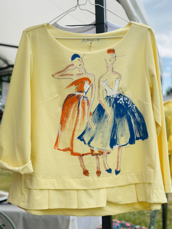 Cămăși și Bluze pictate manual - Bluză  mărime  universala