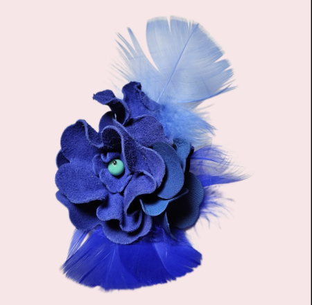 Broșe din piele naturala - Brosa Aripi de Primavara - M03