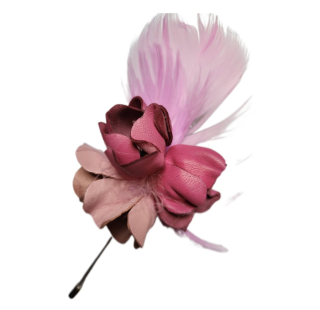 Broșe din piele naturala - Broșă Aripi de Primavara -M05