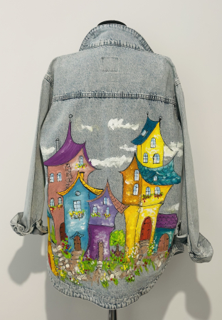 Geci pictate manual - Geacă damă L