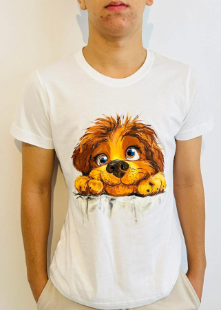 Tricouri pictate manual - Model Catel 01