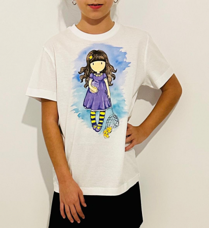 Tricouri pictate manual - Model Fetita 02