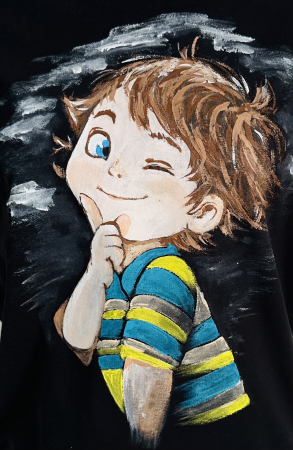 Tricouri pictate manual - Model Garçon