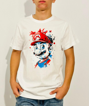 Tricouri pictate manual - Model Mario 02