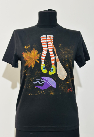 Tricouri pictate manual - Tricou Haloween 10 ani