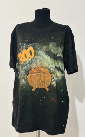 Tricouri pictate manual - Tricou Haloween unisex L