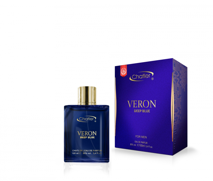 Sticla de parfum Chatler CH Veron Deep Blue Men 100 ml - Inspirat din Versace Dylan Blue Men. [1]