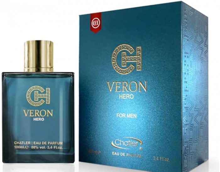 Sticla de parfum Chatler CH Veron Hero For Men 100 ml - Inspirat din Versace Eros Homme. [1]