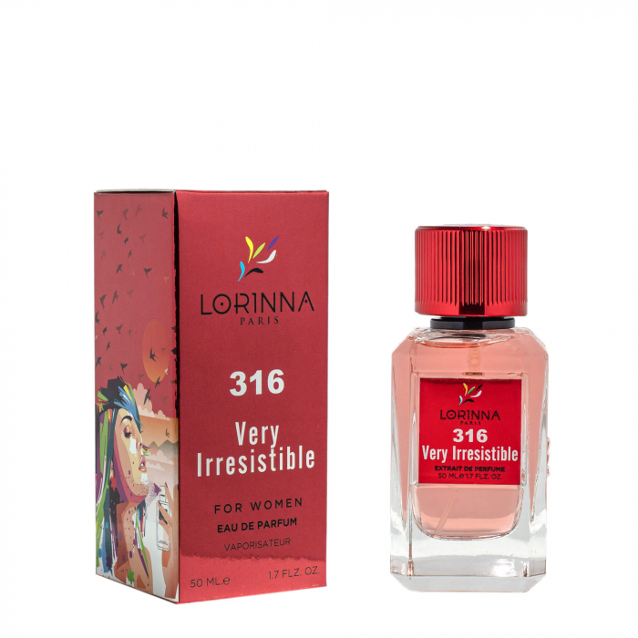 Sticla de parfum Lorinna Very Irresistible, 50 ml - Parfum feminin atrăgător. [1]