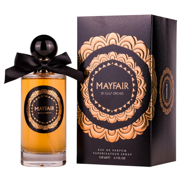 Mayfair Gulf Orchid, parfum inspirat din Givenchy Foudroyant, arome florale lemnoase, eleganță clasică, parfum de lux. [2]
