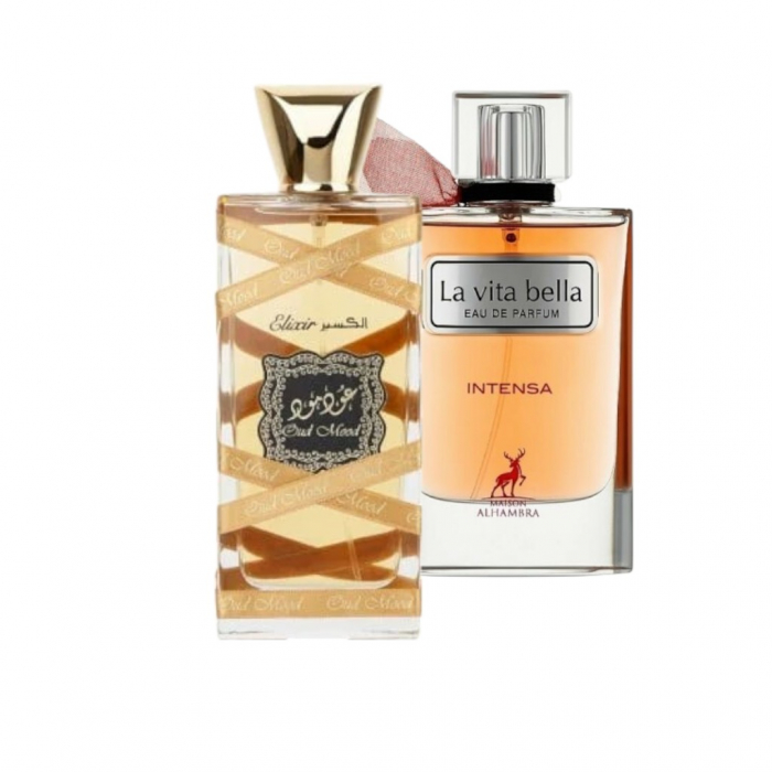 OFERTA LATTAFA + MAISON ALHAMBRA :  Oud Mood Elixir + La Vita bella Intensa [1]