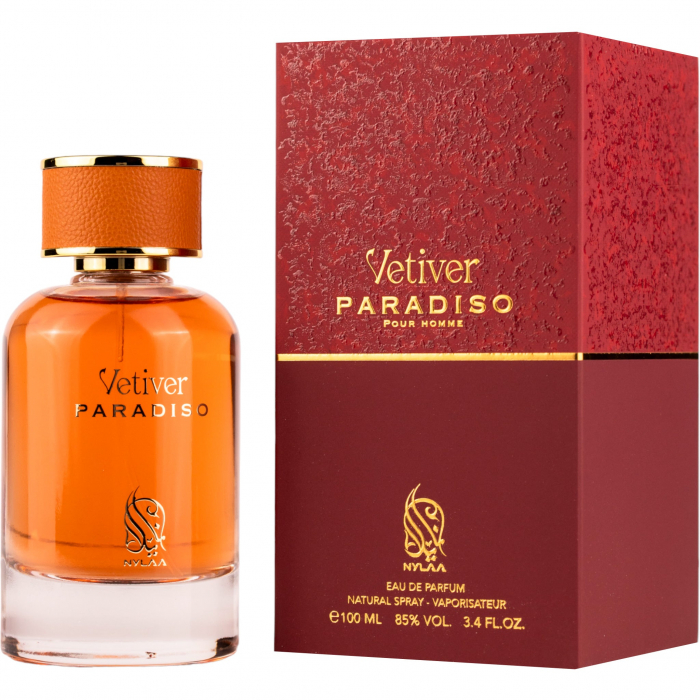 Sticla de parfum Vetiver Paradiso by Nylaa, 100 ml - Parfum proaspăt pentru bărbați. [2]