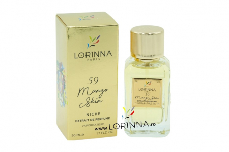 PARFUMURI ARABESTI UNISEX - Sticla de parfum Lorinna Mango Skin, 50 ml - Aromă tropicală captivantă.