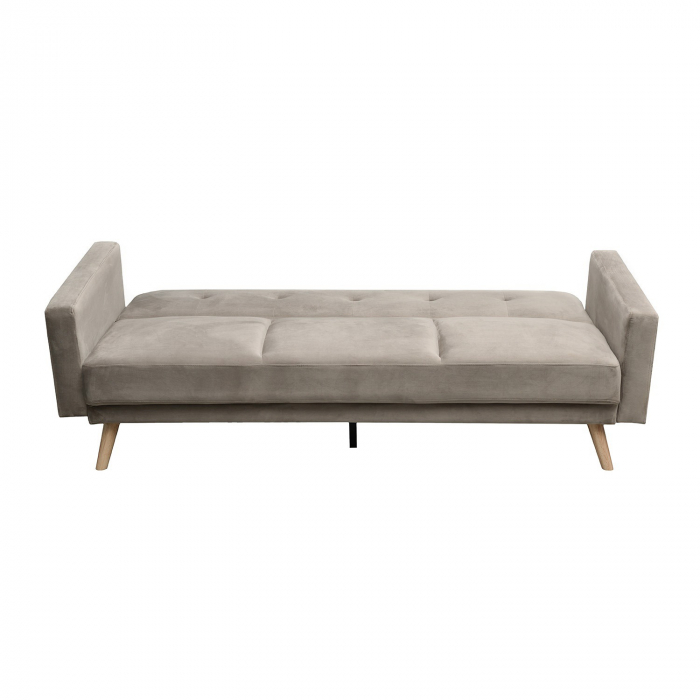 Canapea extensibilă Cristina catifea Beige [4]