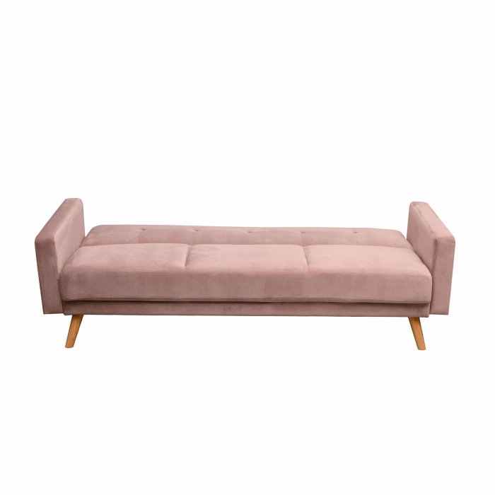 Canapea extensibilă Cristina catifea Dusty Pink [4]