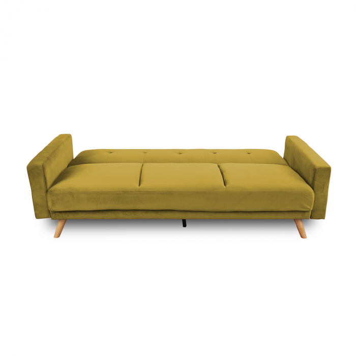 Canapea extensibilă Cristina catifea Mustard [2]