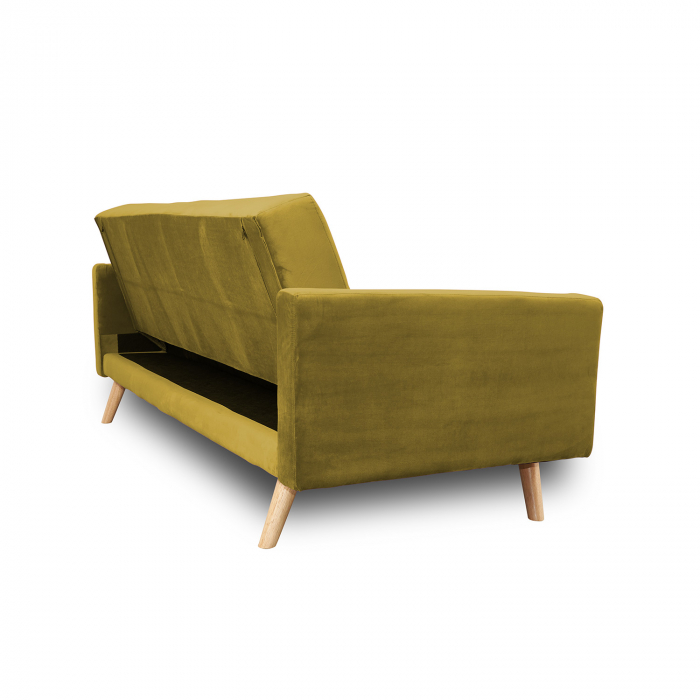 Canapea extensibilă Cristina catifea Mustard [3]