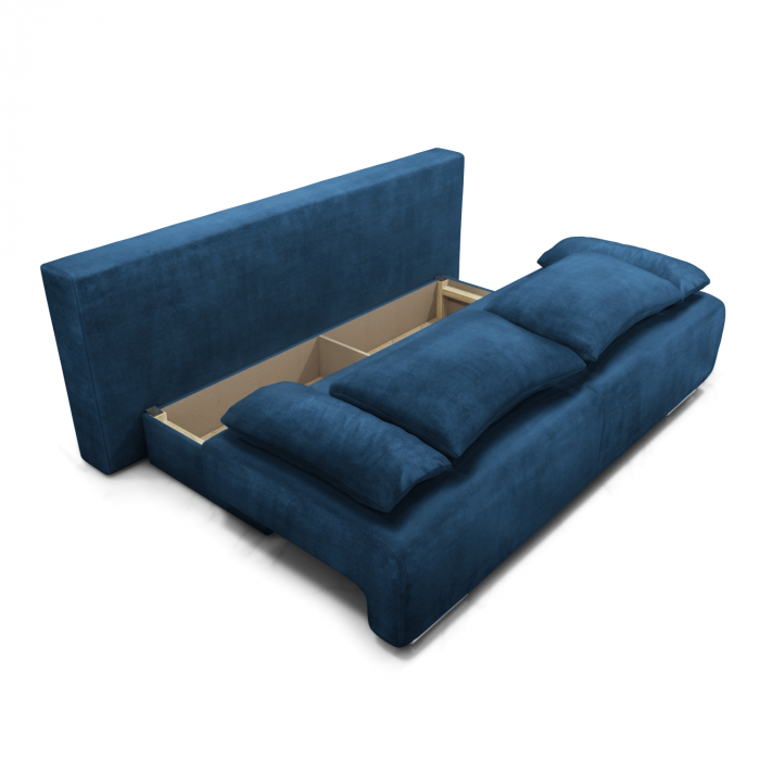 Canapea extensibilă cu spatiu depozitare Georgia Blue Turquoise [2]