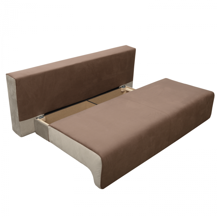 Canapea extensibilă cu spatiu depozitare Georgia Brown Beige [5]