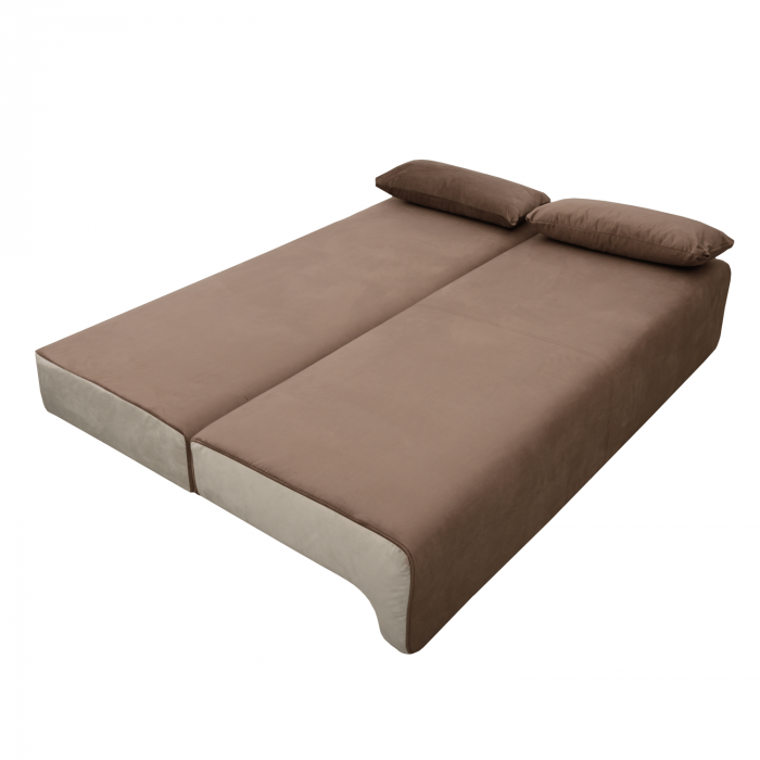 Canapea extensibilă cu spatiu depozitare Georgia Brown Beige [6]