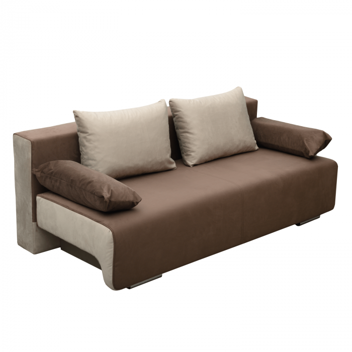 Canapea extensibilă cu spatiu depozitare Georgia Brown Beige [3]
