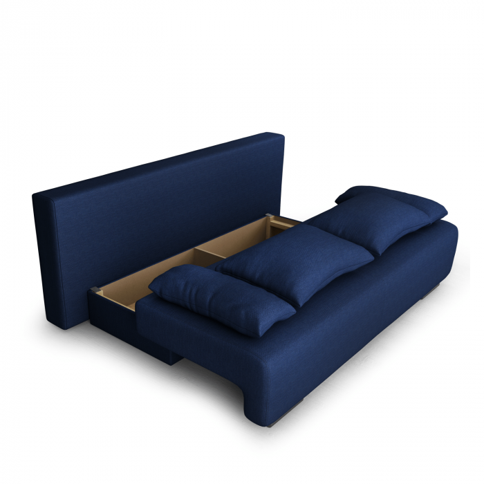 Canapea extensibilă cu spatiu depozitare Georgia Dark Blue [4]