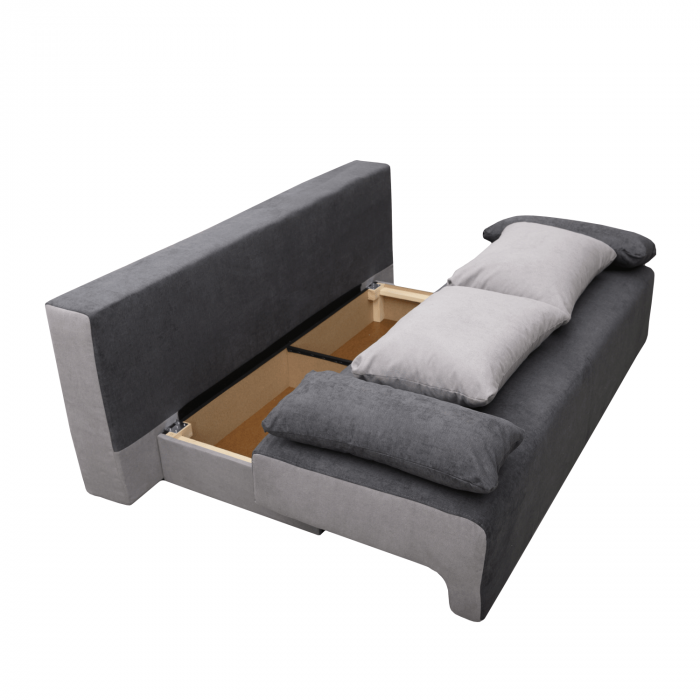 Canapea extensibilă cu spatiu depozitare Georgia Graphite Grey [3]