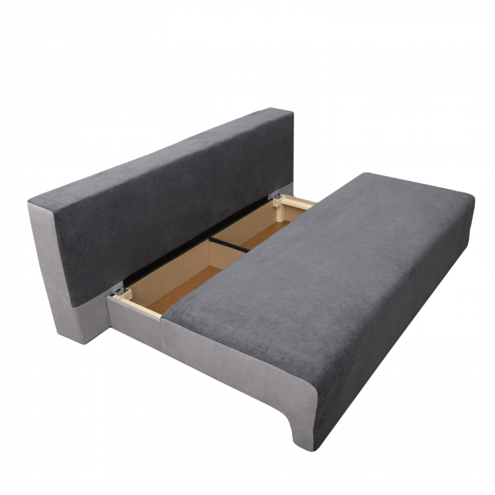 Canapea extensibilă cu spatiu depozitare Georgia Graphite Grey [4]