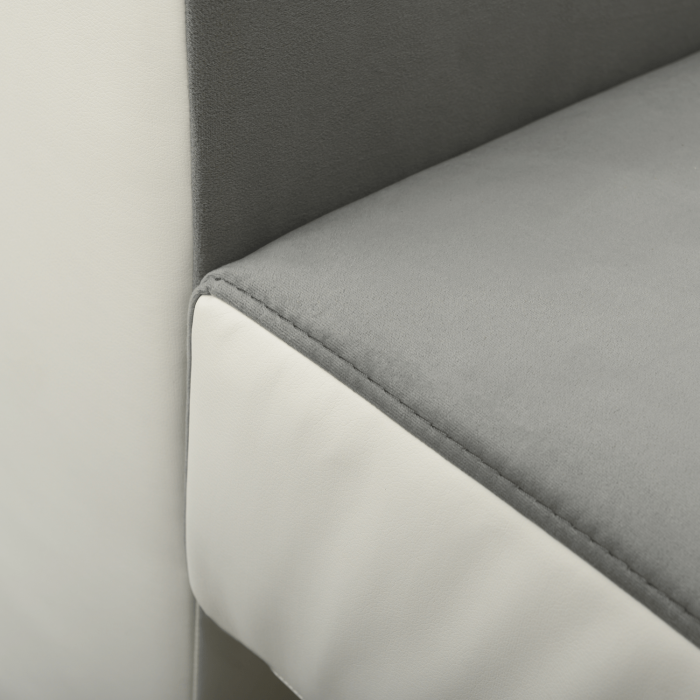 Canapea extensibilă cu spatiu depozitare Georgia Grey White [7]