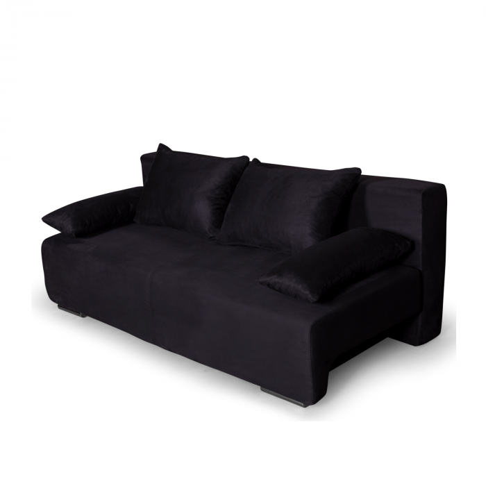 Canapea extensibilă cu spatiu depozitare Georgia Jet Black [3]