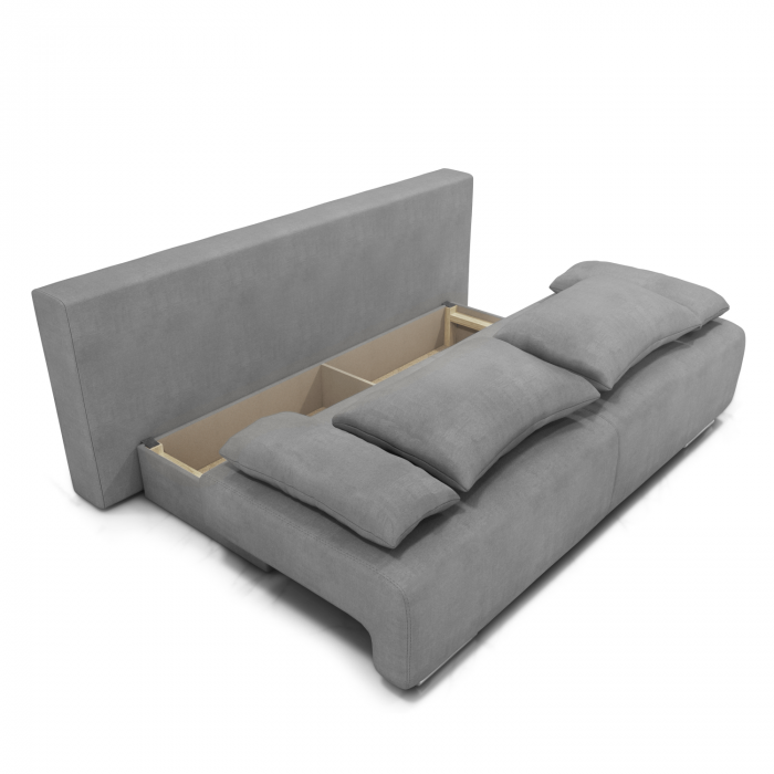 Canapea extensibilă cu spatiu depozitare Georgia Light Grey [2]