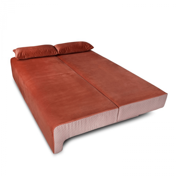Canapea extensibilă cu spatiu depozitare Georgia Orange Pink [3]