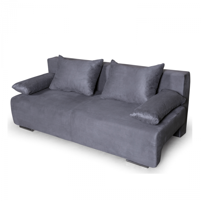 Canapea extensibilă cu spatiu depozitare Georgia Silver Grey [3]