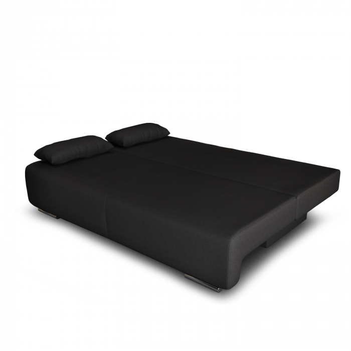Canapea extensibilă cu spatiu depozitare Georgia Wave Black [3]