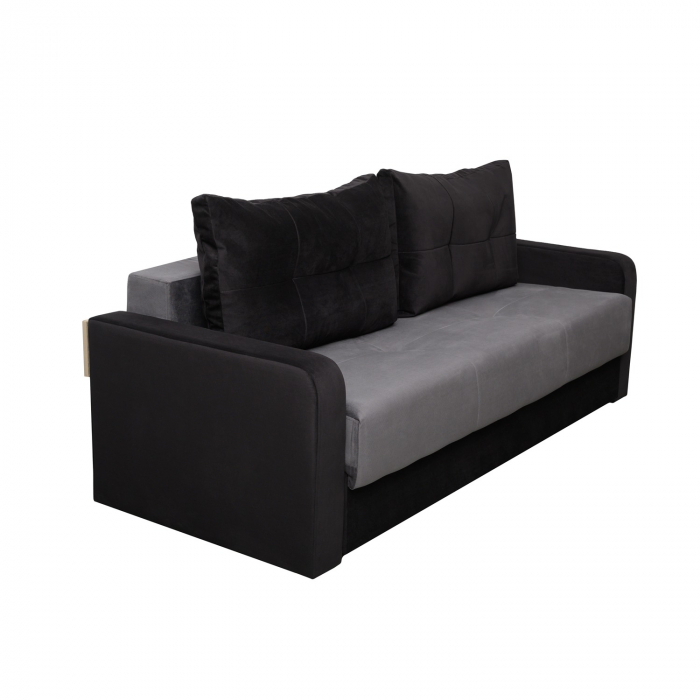 Canapea extensibila Laura Black and Dark Grey [2]