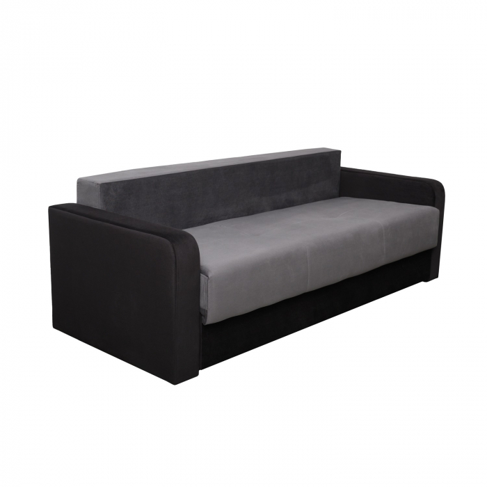 Canapea extensibila Laura Black and Dark Grey [3]