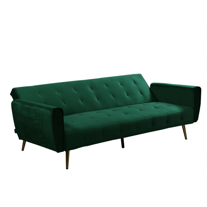 Canapea extensibilă Selena catifea Green [3]