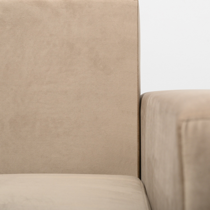 Canapea Ioana 3 locuri cu brate Beige Velvet [6]
