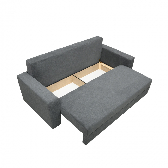 Canapea Ioana 3 locuri cu brate Dark Grey [6]