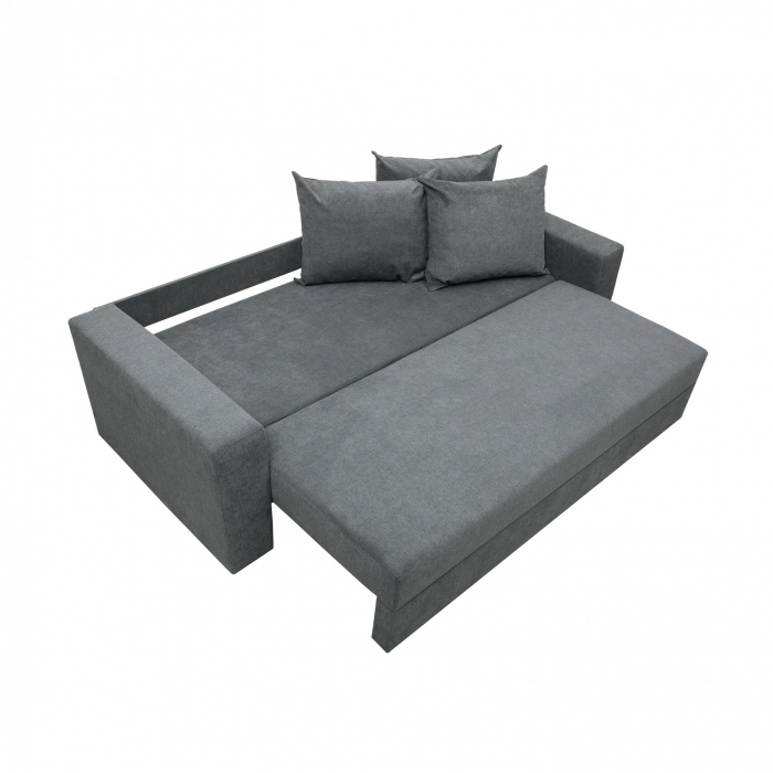 Canapea Ioana 3 locuri cu brate Dark Grey [5]